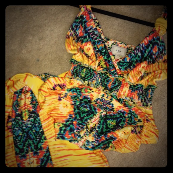 Bright eclectic maxi dress