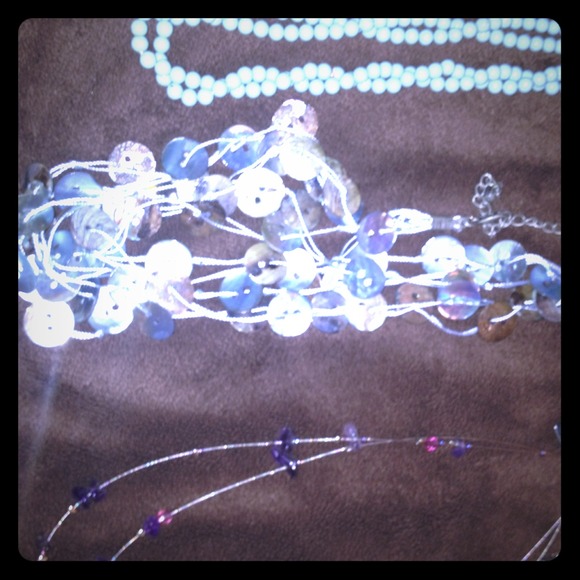 3 necklaces.