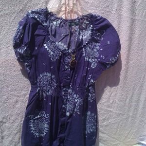 Purple smock top