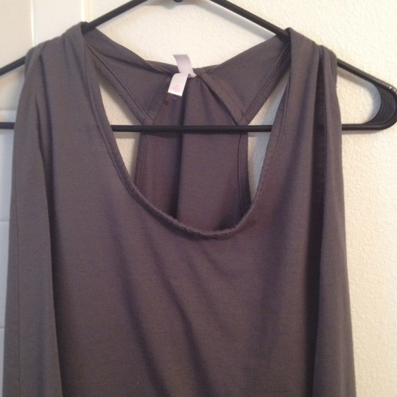Gray Racerback Tank - Picture 2 of 2