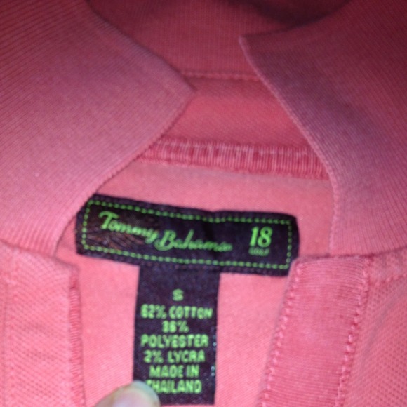 SOLD IN BUNDLE Pink Tommy Bahama Golf Shirt - Picture 4 of 4