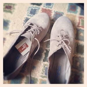 ON SALE Grey suede Zara shoes