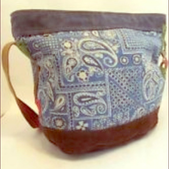 Amazing Blue Paisley Lucky Brand Bag!