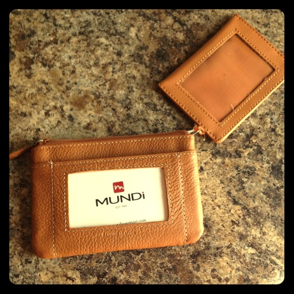 NWT Mundi coin pouch with ID and card insert.