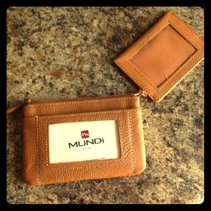 NWT Mundi coin pouch with ID and card insert.
