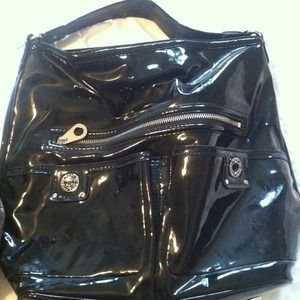 Marc Jacobs, black patent purse.