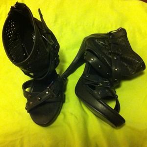 Perforated booties rock inspired