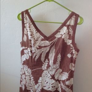 Hawaiian print dress