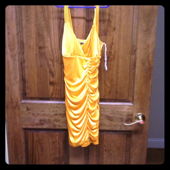 Gold dress