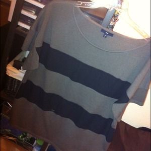 See through stripe/cotton top