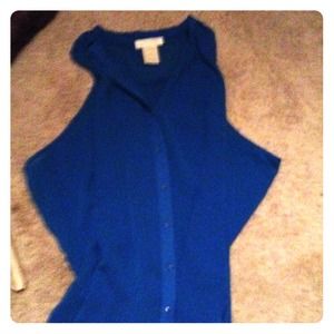 Sheer blue top