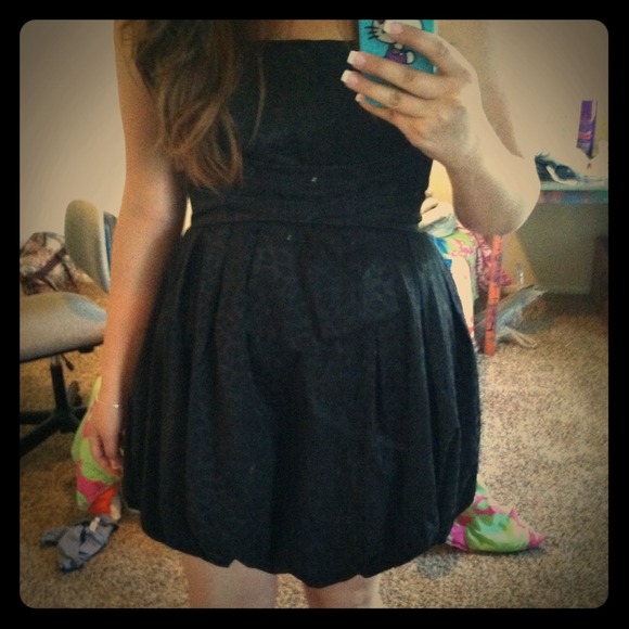 RESERVED Bebe black cheetah bubble dress