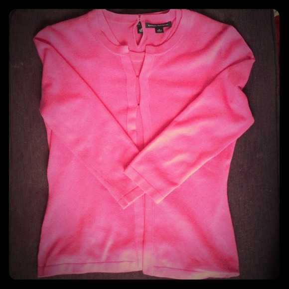 Perfect pink Banana Republic cardigan and tank