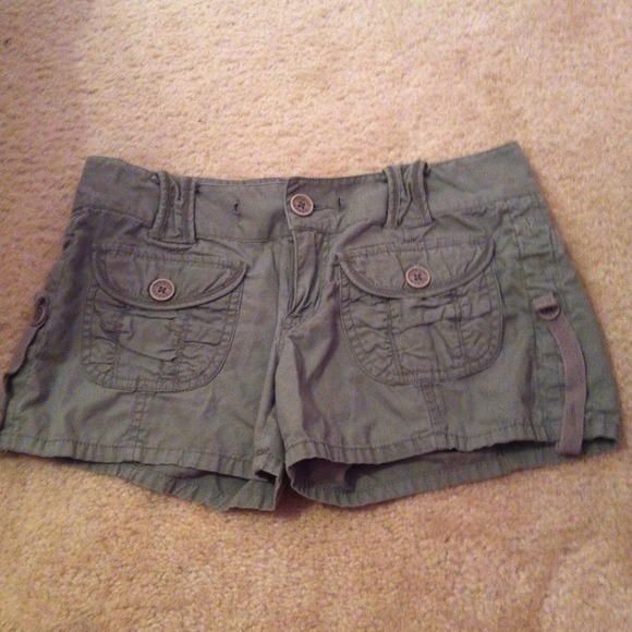Olive green shorts