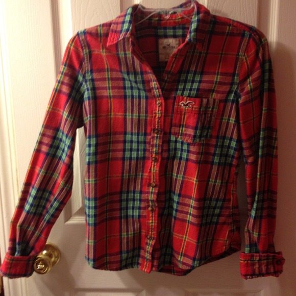 Hollister Flannel Plaid Shirt.