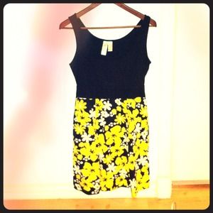 Cute Black & Yellow Dress