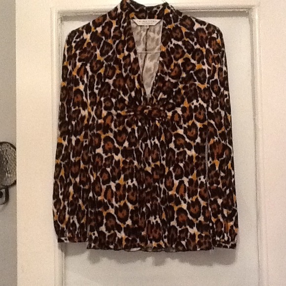 Cheetah print long sleeve shirt new never worn!!