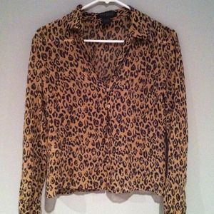 Sheer Cheetah Top