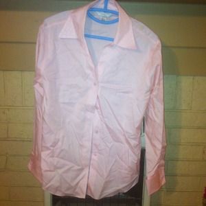 Light pink long sleeve button up shirt