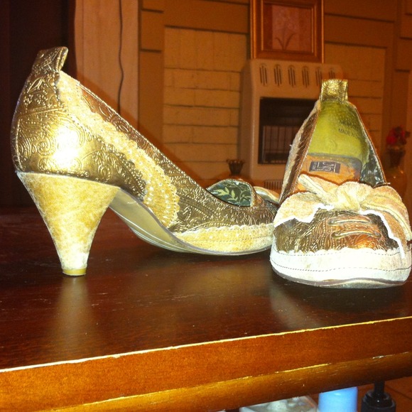 Gold heels