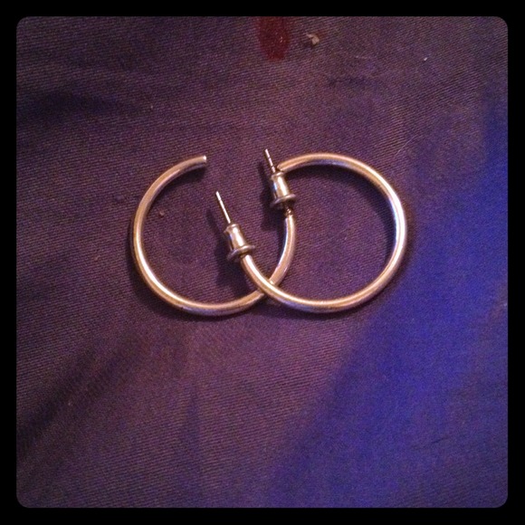Silver hoops