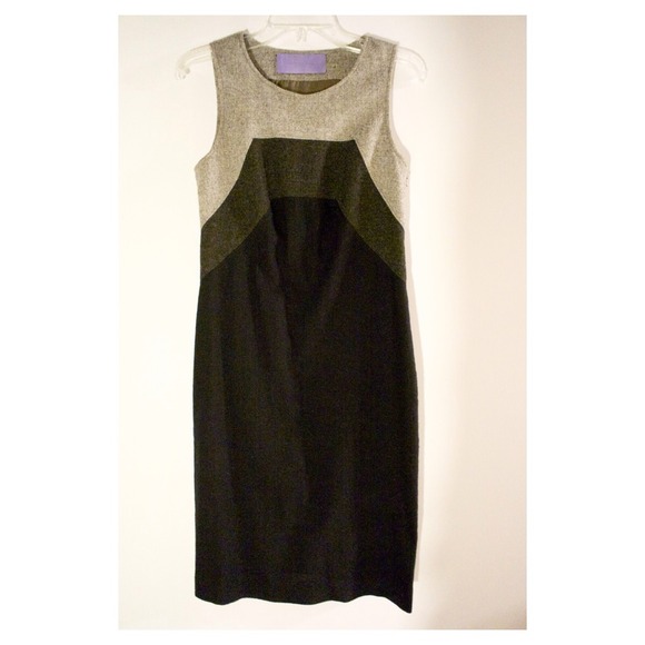 Vera Wang Lavender Label Wool Sheath Dress