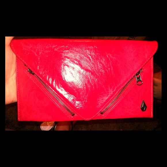 Red Volcom Clutch