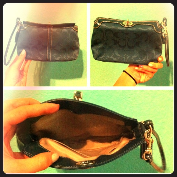 Coach Clutches & Wallets - COACH teal wristlet