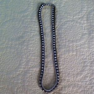 Stella Dot chain & rhinestone necklace