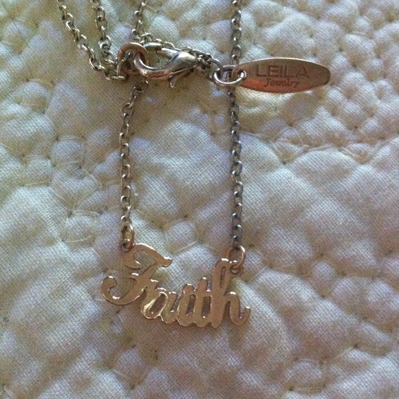 FAITH necklace by jewelry designer Leila