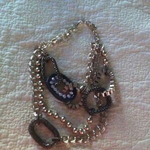 3 strand chunky chain necklace