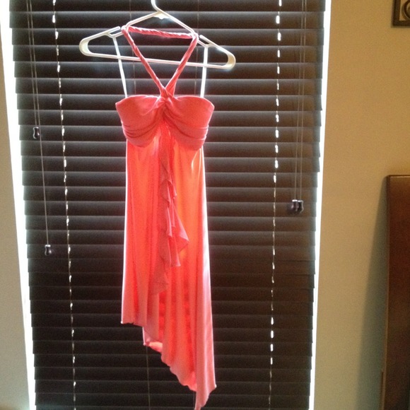 Pink asymmetric dress - Picture 1 of 1