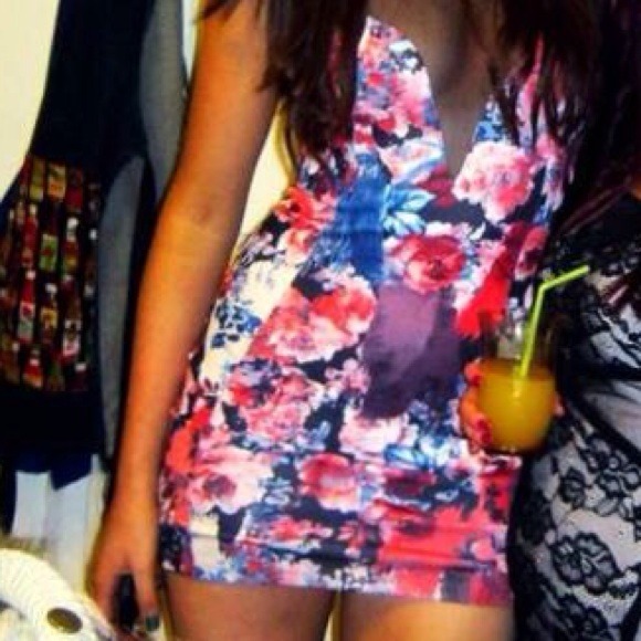 Topshop Floral BodyCon💜