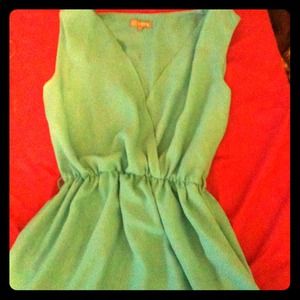 Turquoise Plunge Dress