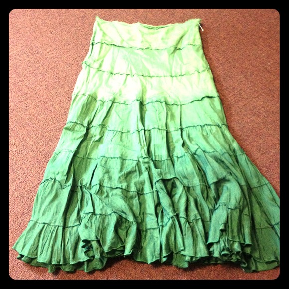SOLD!!!! Gorgeous green ombré skirt by Casting!