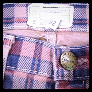 Current/Elliott Plaid Skinny