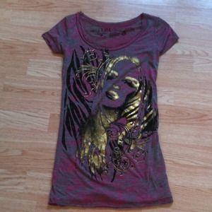 $$Sold$$ Lol vintage gold sparkle long tshirt