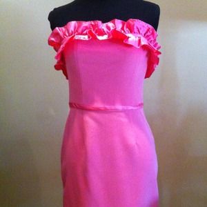 Jay Godfrey Pink Strapless Dress