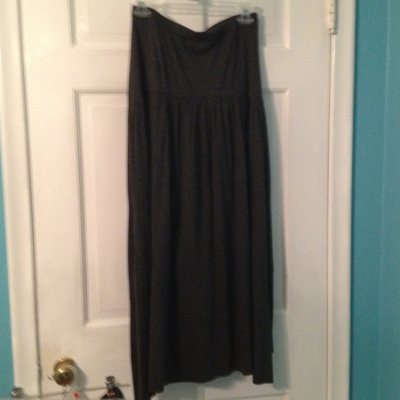Knit gray high-low skirt from Nordstrom - Picture 2 of 3