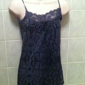 Snakeskin look cotton tank