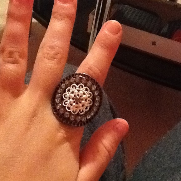 grey blingy stretch ring💍💍💍💍
