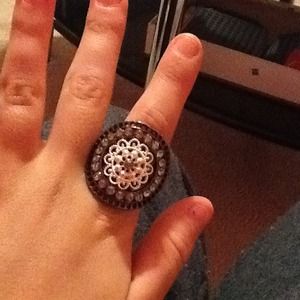 grey blingy stretch ring💍💍💍💍