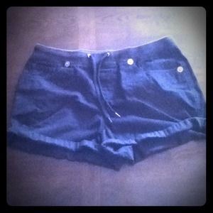 Black, five pocket, shorts