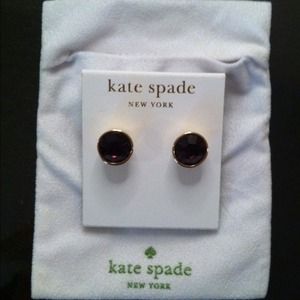 NWT Kate Spade bezel set gumdrop earrings