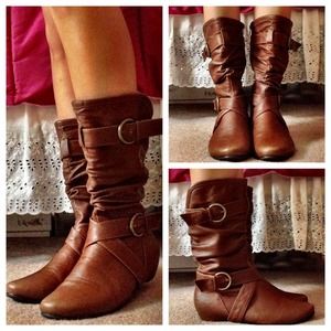 Cathy Jean Cognac Boots