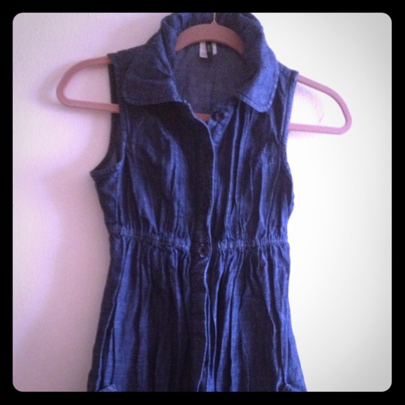 💋DETAILED BLUE DENIM DRESS