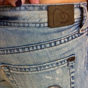 Super low flare rise Mavi jeans