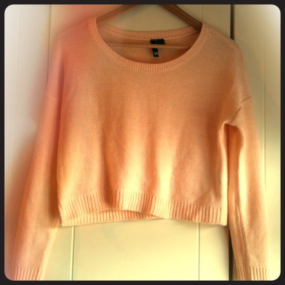 BABY PINK CROPPED SWEATER H&M