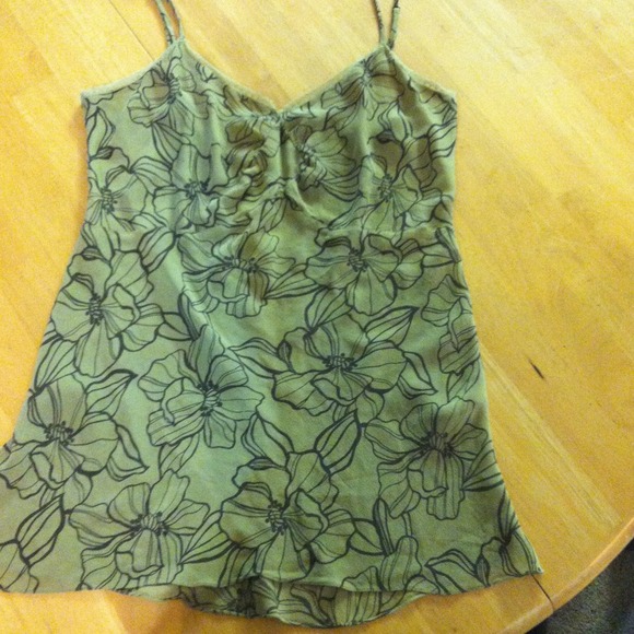 Crushed silk tank top