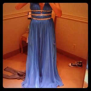 La Femme beaded prom dress